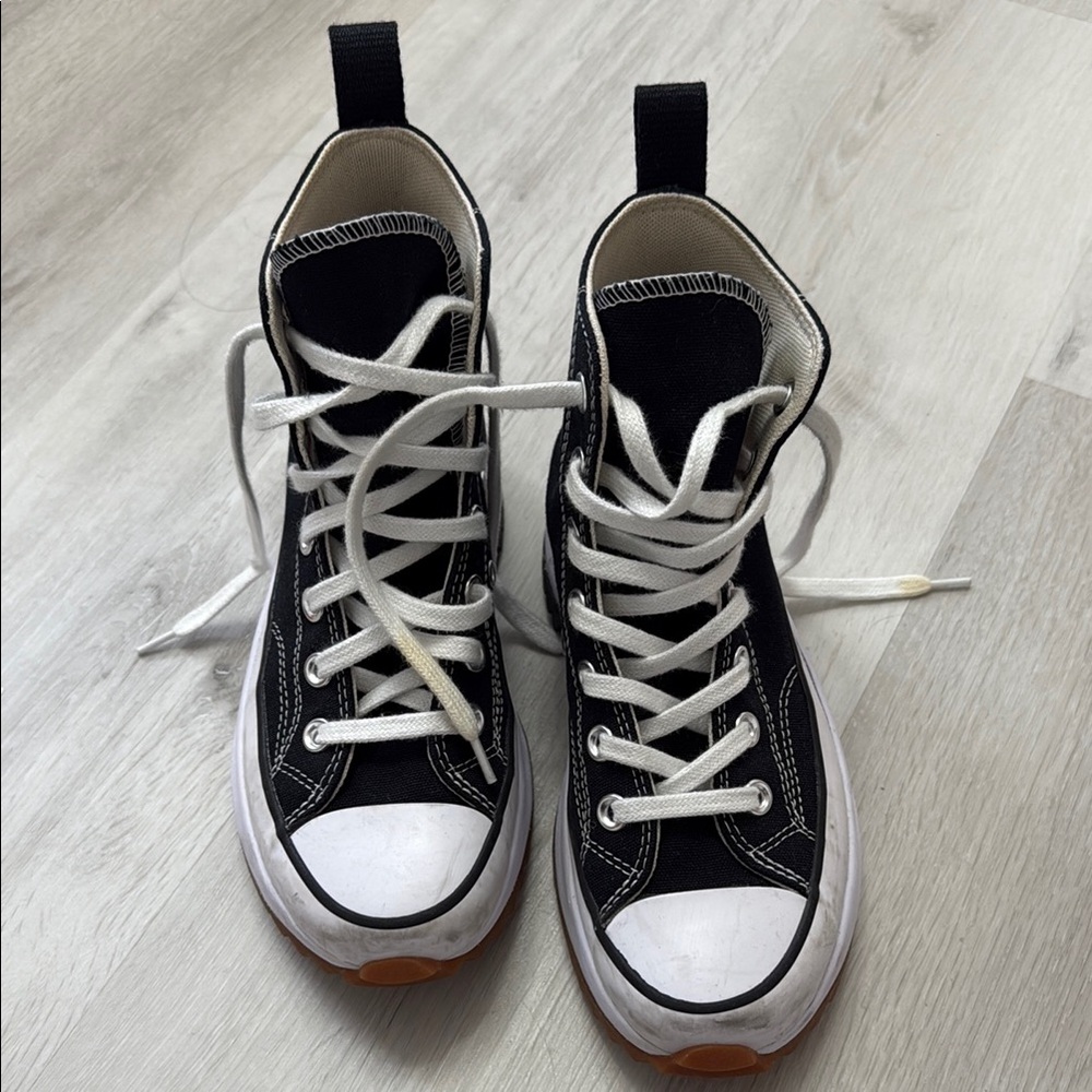Converse Black and White High-Top Sneakers